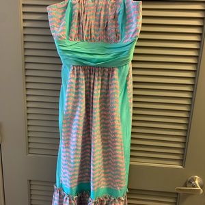 Plenty by Tracy Reese Pink and Turquoise Dress